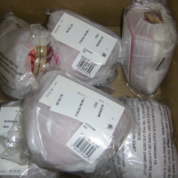 Betsey Johnson Kitsch Stole My Heart Small Crossbody Bag Red Rhinestones NWT - Picture 15 of 15